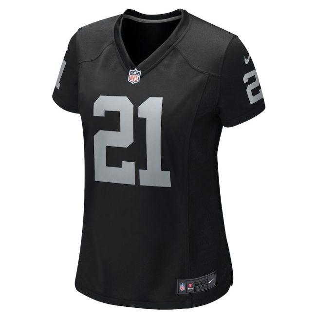 Amik Robertson 21 Las Vegas Raiders Women Team Game Jersey - Black - Image 2