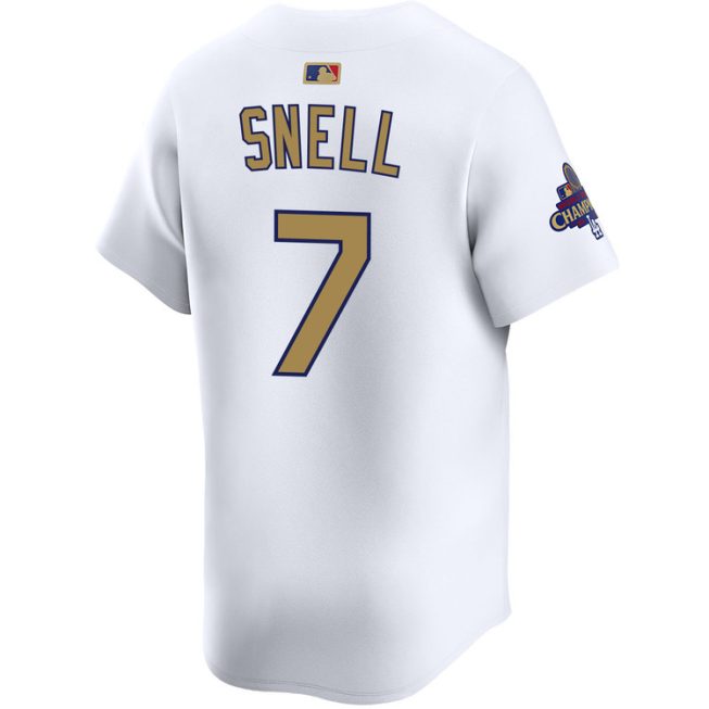 Blake Snell Los Angeles Dodgers Home 2025 Gold Collection Limited Jersey - Image 2