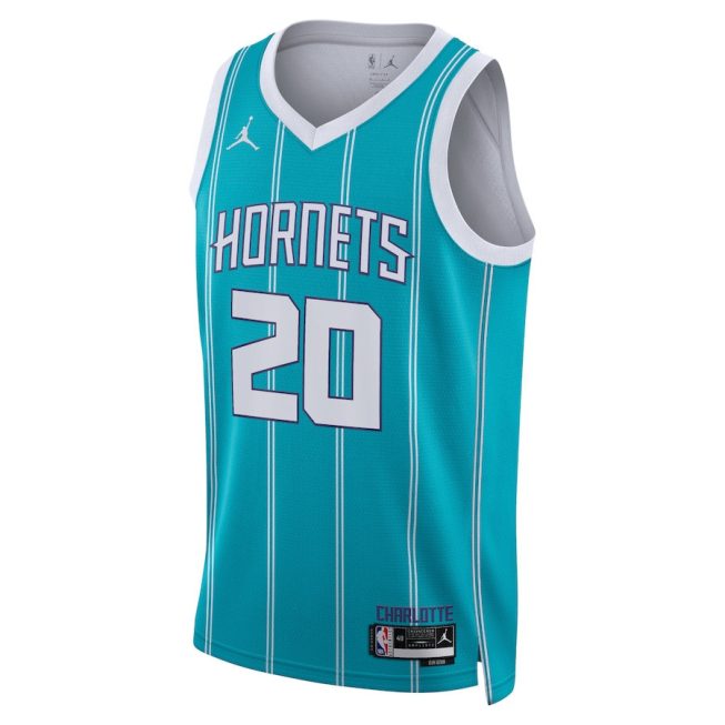 Gordon Hayward 20 Charlotte Hornets Unisex Swingman Jersey - Icon Edition - Teal - Image 2