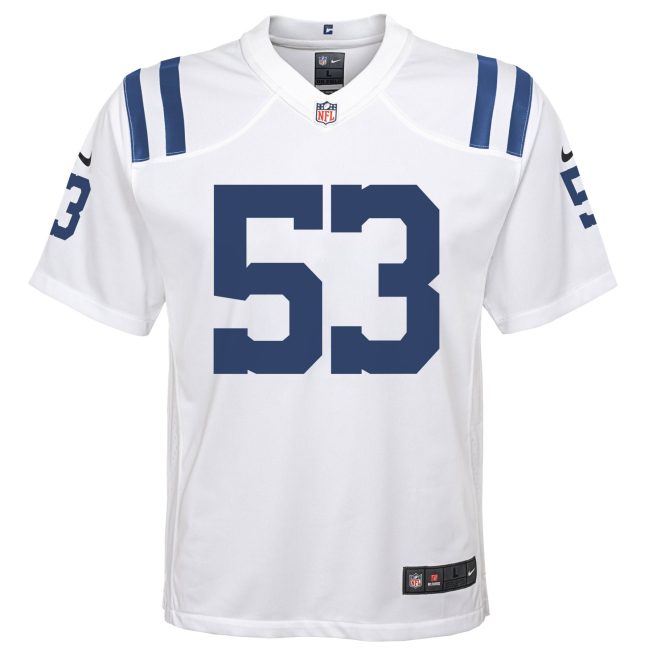 Shaquille Leonard Indianapolis Colts Youth Game Jersey - White - Image 2