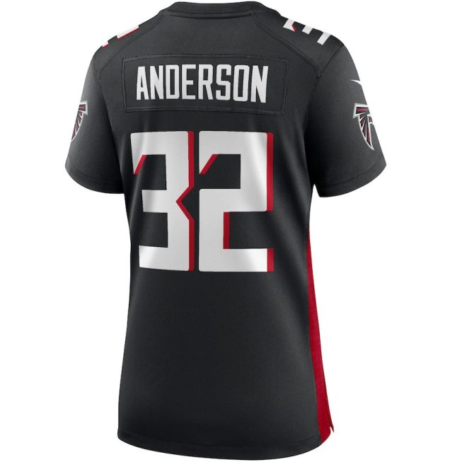 Jamal Anderson 32 Atlanta Falcons Women Retired Game Jersey - Black - Image 3