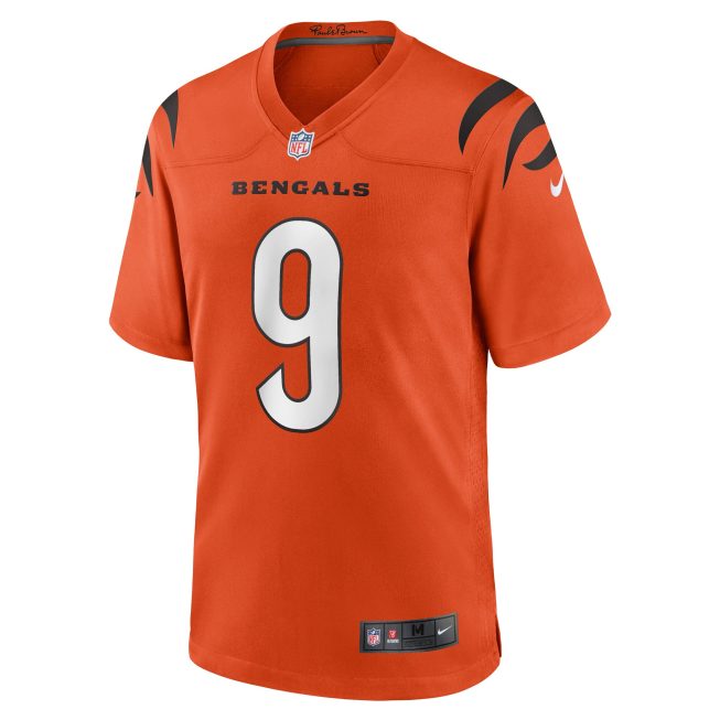 Joe Burrow Cincinnati Bengals Game Jersey - Orange - Image 2