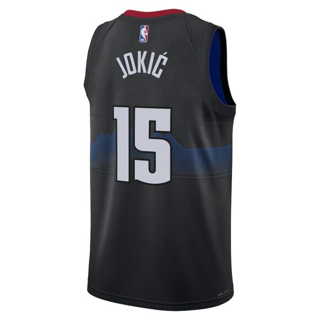 Nikola Jokić 15 Denver Nuggets 2023/24 City Edition Swingman Jersey - Black - Image 3