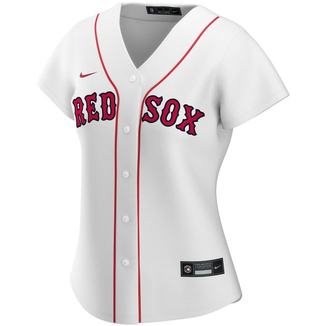 Boston Red Sox Women's Home Replica Custom Jersey - White - Image 2