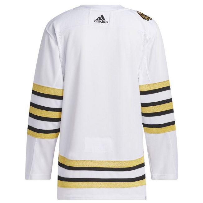 Boston Bruins 100th Anniversary Primegreen Men Jersey - White - Image 3