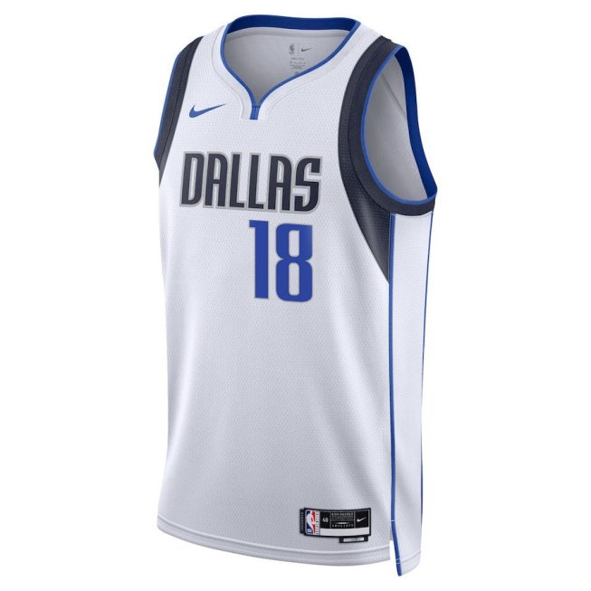 Olivier-Maxence Prosper 18 Dallas Mavericks 2024 FINALS PATCH Swingman Jersey - Association Edition - White - Image 2