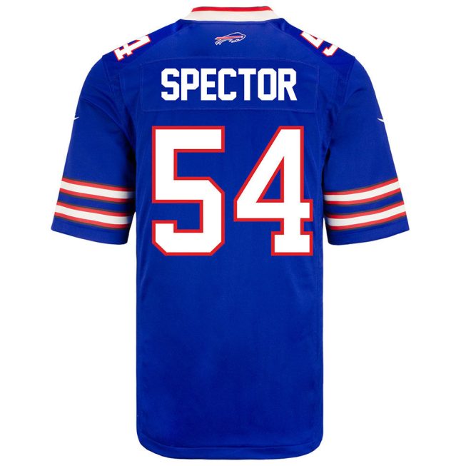 Baylon Spector 54 Buffalo Bills Men Home Game Jersey - Royal - Image 3