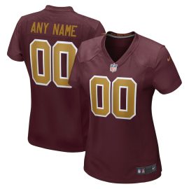 Washington Team Women Alternate Custom Jersey - Burgundy