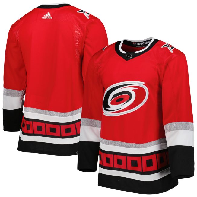 Carolina Hurricanes 2022-23 25th Anniversary Primegreen Authentic Jersey - Red