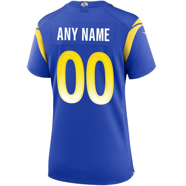 Los Angeles Rams Women Custom Game Jersey - Royal - Image 3
