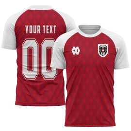 Austria Soccer Jersey Euro 2024 Custom Jersey - Red - All Over Printed Jersey