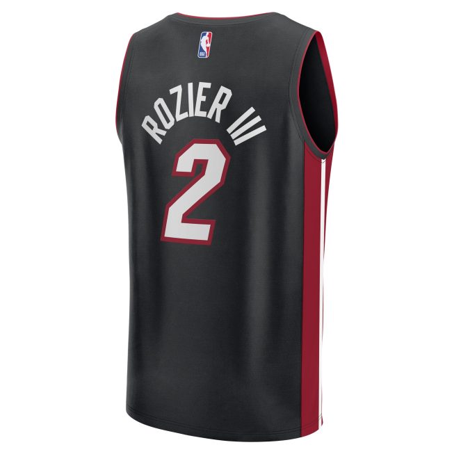 Terry Rozier Miami Heat Fanatics Youth Fast Break Player Jersey - Icon Edition - Black - Image 3