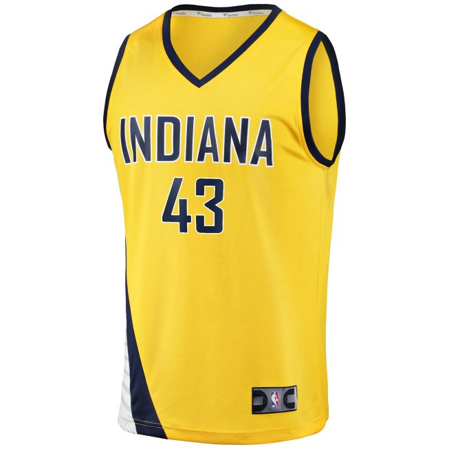 Pascal Siakam Indiana Pacers Fanatics Youth Fast Break Player Jersey - Statement Edition - Gold - Image 2
