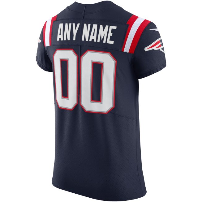 New England Patriots Vapor Elite Custom Jersey - Navy - Image 3