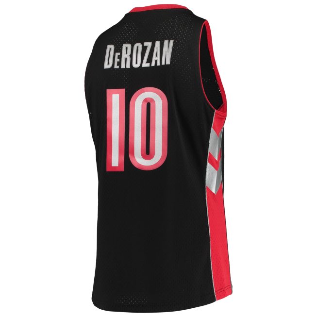 DeMar DeRozan Toronto Raptors Mitchell & Ness 2001/02 Hardwood Classics Swingman Jersey - Black - Image 3