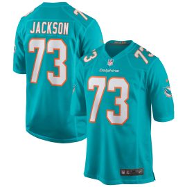 Austin Jackson Miami Dolphins Player Game Jersey - Aqua