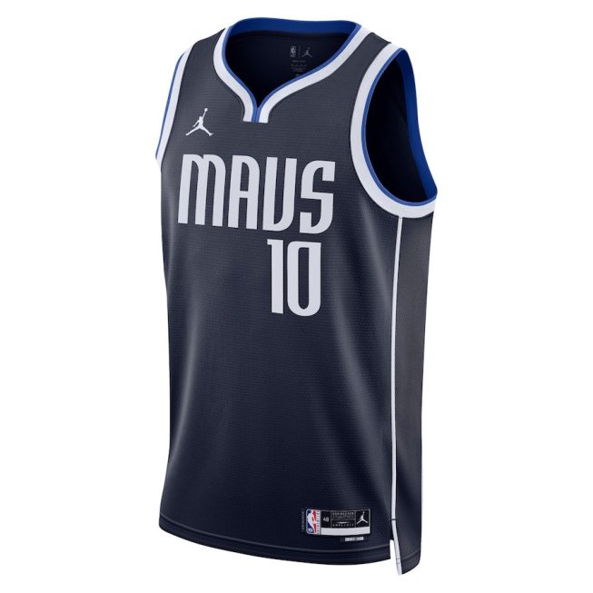 Tim Hardaway Jr. 10 Dallas Mavericks Unisex Swingman Jersey - Statement Edition - Navy - Image 2