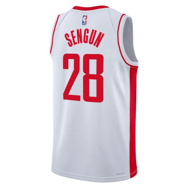 Alperen Sengun 28 Houston Rockets 2023/24 Association Edition Swingman Jersey - White - Image 3