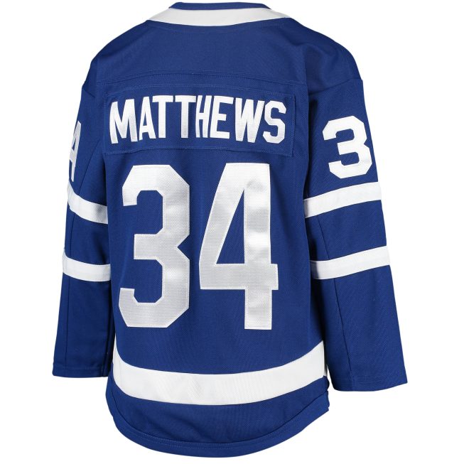 Auston Matthews Toronto Maple Leafs Youth Home Premier Player Jersey - Blue - Image 3