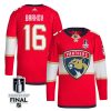 Aleksander Barkov 16 Florida Panthers 2024 STANLEY CUP Final Home Breakaway Jersey - Men, Red