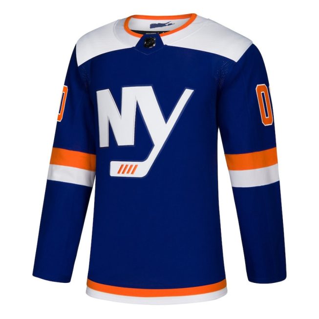 New York Islanders Alternate Custom Men Jersey - Blue - Image 2