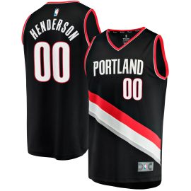 Scoot Henderson Portland Trail Blazers Fanatics Youth Fast Break Replica Jersey - Icon Edition - Black