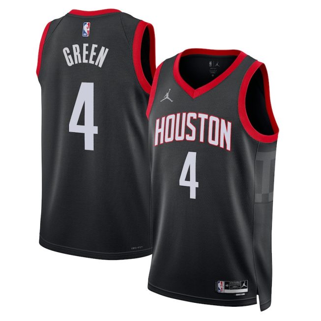 Jalen Green 4 Houston Rockets 2023/24 Statement Edition Swingman Jersey - Black