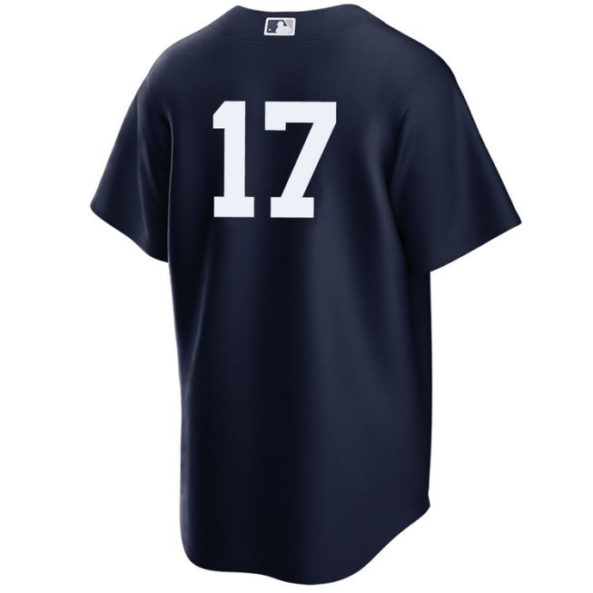 Aaron Boone New York Yankees Alternate Navy Player World Series Jersey - Image 2