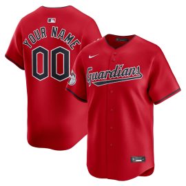 Cleveland Guardians Alternate Limited Custom Jersey - Red
