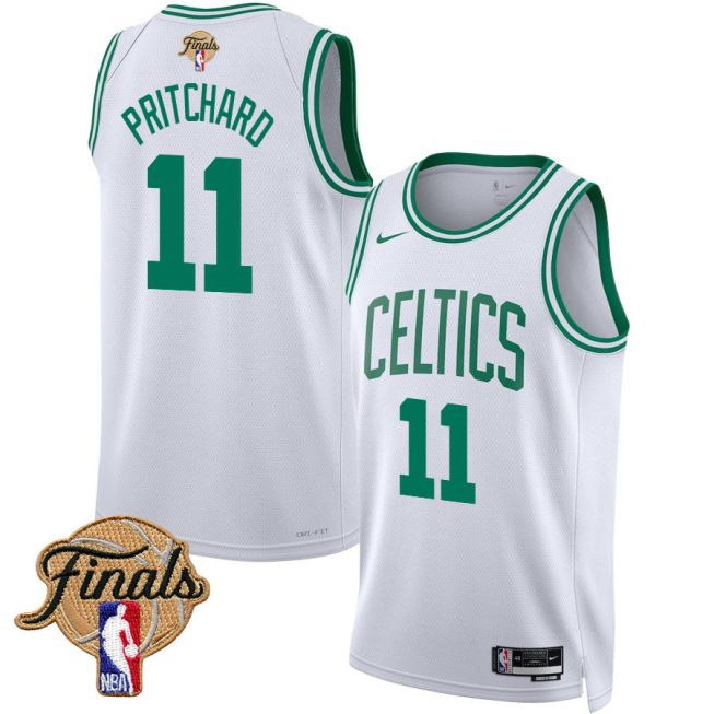 Payton Pritchard 11 Boston Celtics 2024 FINALS PATCH Swingman Jersey - Association Edition - White