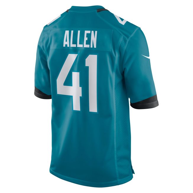 Josh Allen Jacksonville Jaguars Game Jersey - Teal - Image 3