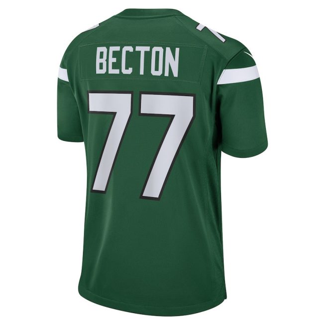 Mekhi Becton 77 New York Jets Men Game Jersey - Gotham Green - Image 3