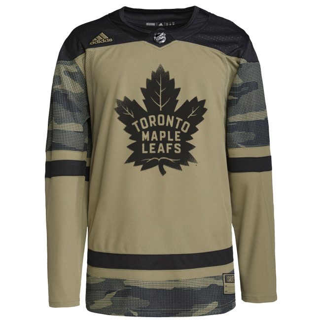 Toronto Maple Leafs Logo Military Appreciation Team Authentic Custom Practice Jersey - Camo - Image 2