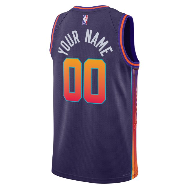 Phoenix Suns Unisex 2023/24 Custom Swingman Jersey - Purple - City Edition - Image 3