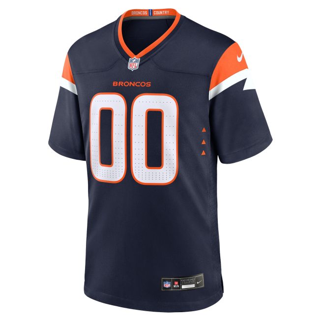 Denver Broncos Alternate Custom Game Jersey - Navy - Image 2