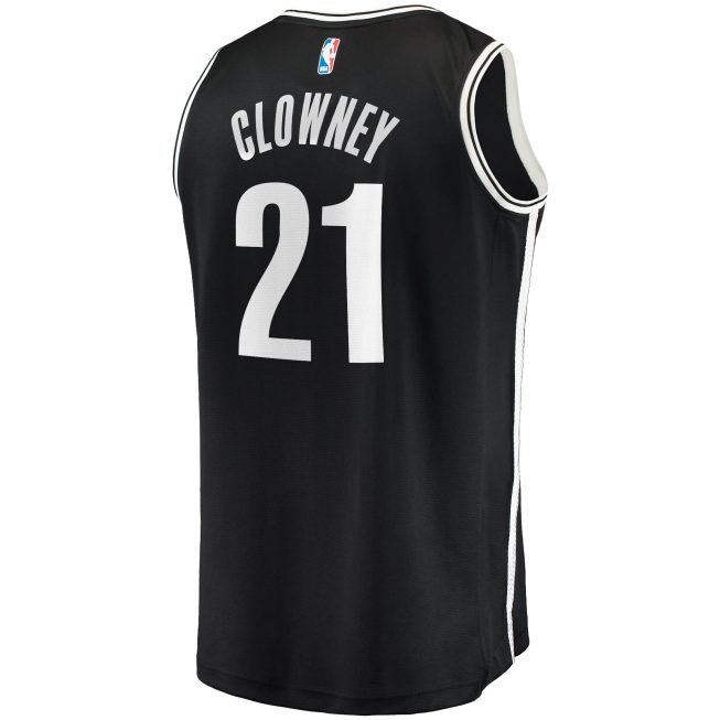 Noah Clowney Brooklyn Nets Fanatics Youth Fast Break Replica Jersey - Icon Edition - Black - Image 3