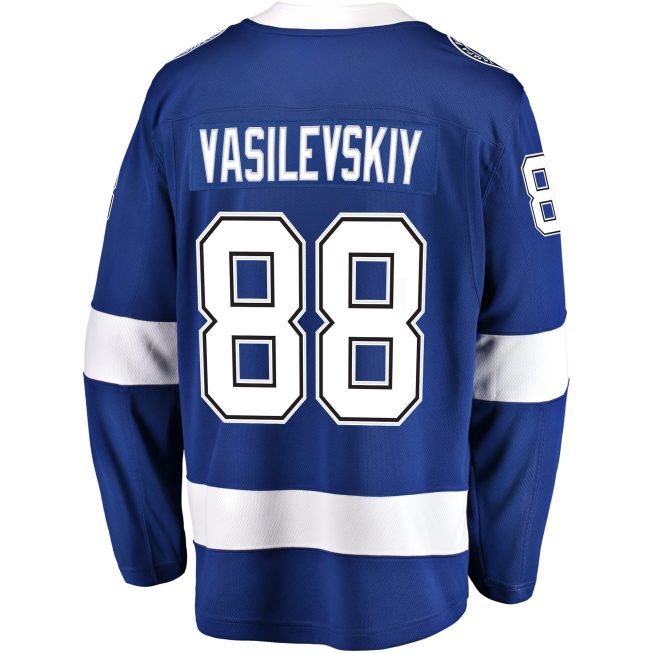 Andrei Vasilevskiy Tampa Bay Lightning Fanatics Home Breakaway Player Jersey - Blue - Image 3