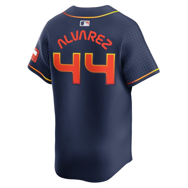 Yordan Alvarez Houston Astros City Connect Limited Player Jersey - Navy - Image 3