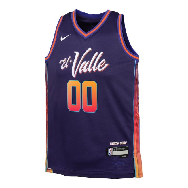 Phoenix Suns 2023/24 City Edition Swingman Custom YOUTH Jersey - Purple - Image 2