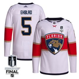 Aaron Ekblad 5 Florida Panthers 2024 STANLEY CUP Final Away Breakaway Jersey - Men, White