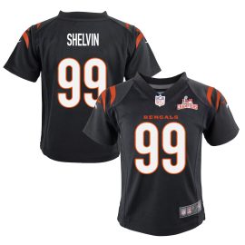 Super Bowl LVI Champions Cincinnati Bengals Tyler Shelvin 99 Black Youth's Jersey Jersey