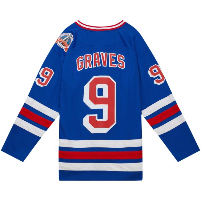 Adam Graves New York Rangers Mitchell & Ness 1993/94 Blue Line Player Jersey - Royal - Image 3