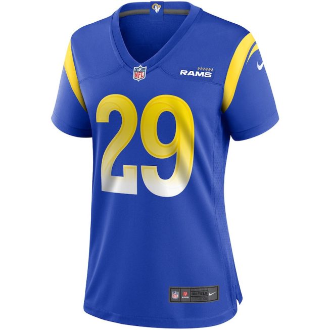 Eric Dickerson 29 Los Angeles Rams Women Game Retired Jersey - Royal - Image 2
