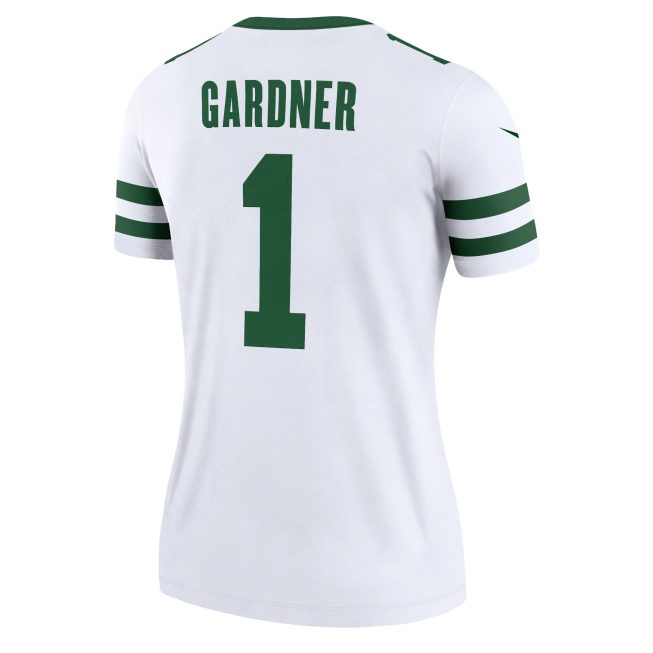 Sauce Gardner New York Jets Women's Legend Jersey - Legacy White - Image 3