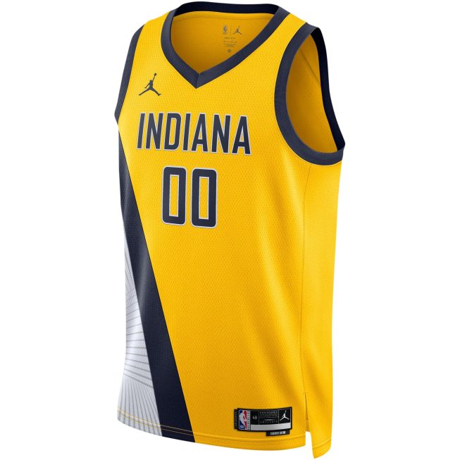 Bennedict Mathurin Indiana Pacers Jordan Brand Unisex Swingman Jersey - Statement Edition - Gold - Image 2