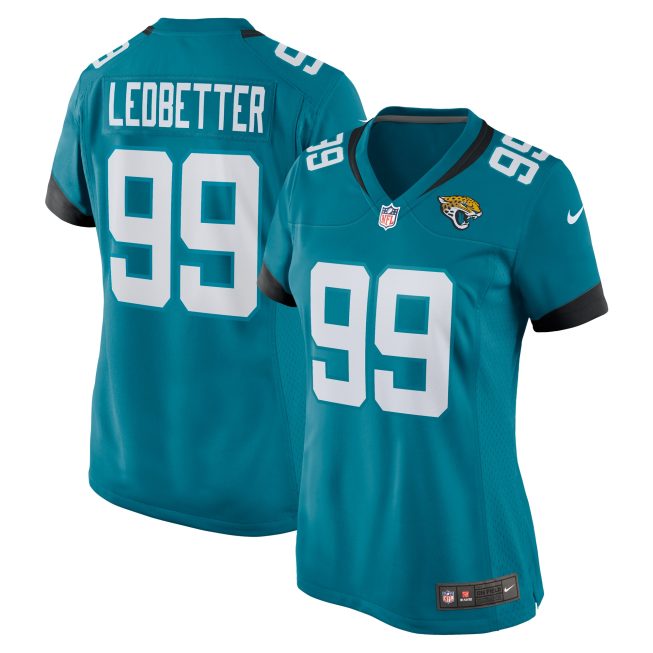 Jeremiah Ledbetter Jacksonville Jaguars Women's Home Game Player Jersey - Teal