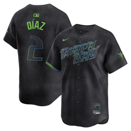 Yandy Diaz 2 Tampa Bay Rays 2024 City Connect Limited Men Jersey - Charcoal