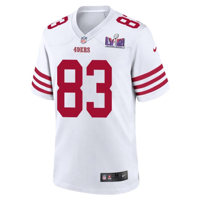 Willie Snead IV 83 San Francisco 49ers Super Bowl LVIII Patch Game Men Jersey - White - Image 3