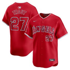 Mike Trout 27 Los Angeles Angels Alternate Limited Men Jersey - Red