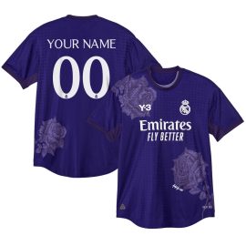 Real Madrid X Y-3 23/24 Fourth Men Jersey Customized - Limited Collection, Purple